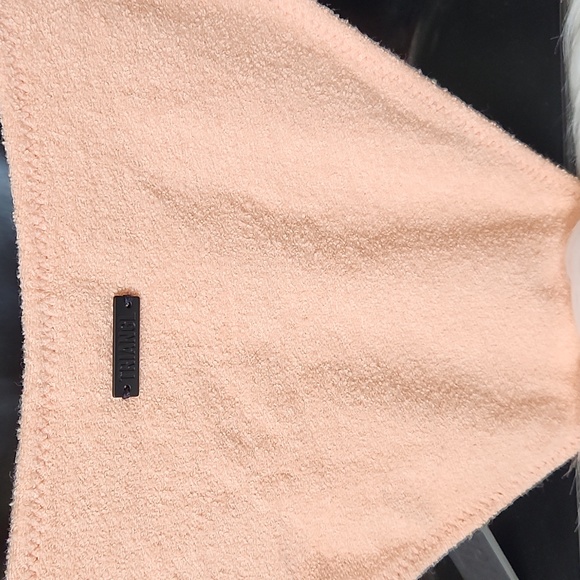 Peach Terry cloth cheeky coverage swimsuit set - Picture 4 of 7